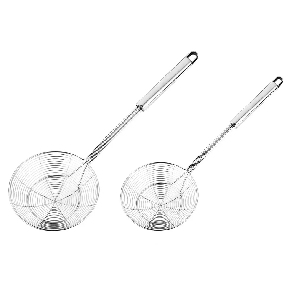 2pcs Stainless Steel Long Handle Spider Skimmer Heat Resistant Oil Water Separator Spiral Wire Kitchen Tool For Home
2pcs Stainless Steel Long Handle Spider Skimmer Heat Resistant Oil Water Separator Spiral Wire Kitchen Tool For Home