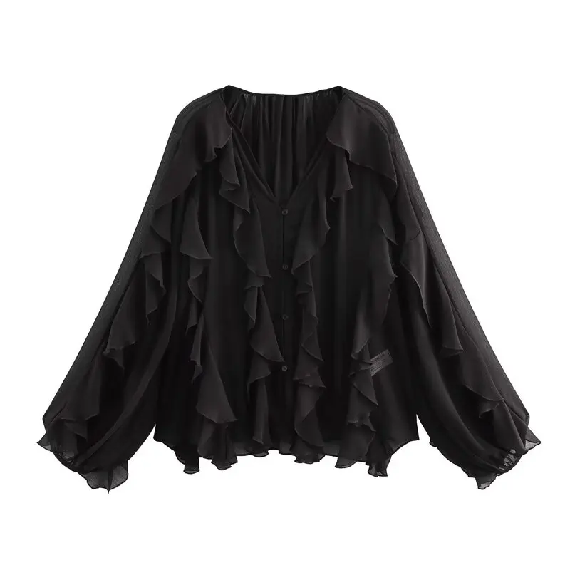 Faionable V-Ne Long Sve irt Women's Versatile Layered Decorative Spring 2025 New Arrival Loose Fit Regular Length
Faionable V-Ne Long Sve irt Women's Versatile Layered Decorative Spring 2025 New Arrival Loose Fit Regular Length