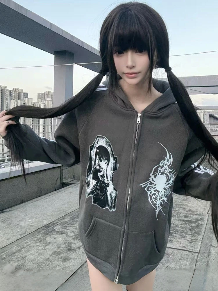 Webbar Original Dark Subculture Visual Series Deep Grey Stripes Sweatshirt Unisex N93 Loose Fit Long Sleeve Hooded Zipper
Webbar Original Dark Subculture Visual Series Deep Grey Stripes Sweatshirt Unisex N93 Loose Fit Long Sleeve Hooded Zipper
