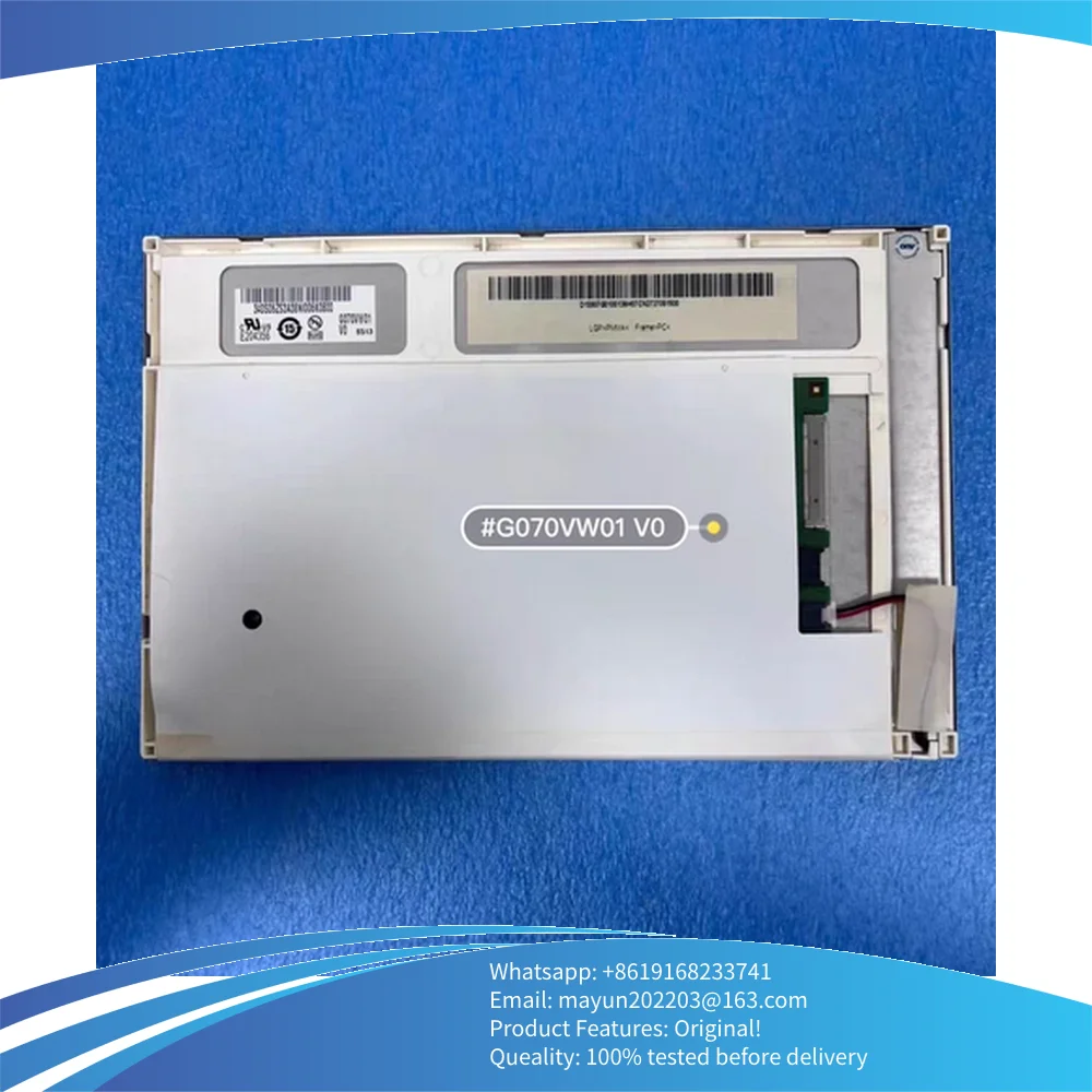 Оригинальный промышленный ЖК-дисплей AUO G070VW01 V0 G070VW01 V1
Оригинальный промышленный ЖК-дисплей AUO G070VW01 V0 G070VW01 V1