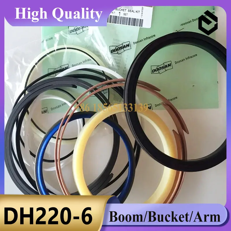 DH220-6 DX225LC DH220LC-5 DH220LC-V Комплект уплотнений стрелы/ковша/рычага Комплект уплотнений цилиндра для деталей экскаватора Doosan
DH220-6 DX225LC DH220LC-5 DH220LC-V Комплект уплотнений стрелы/ковша/рычага Комплект уплотнений цилиндра для деталей экскаватора Doosan