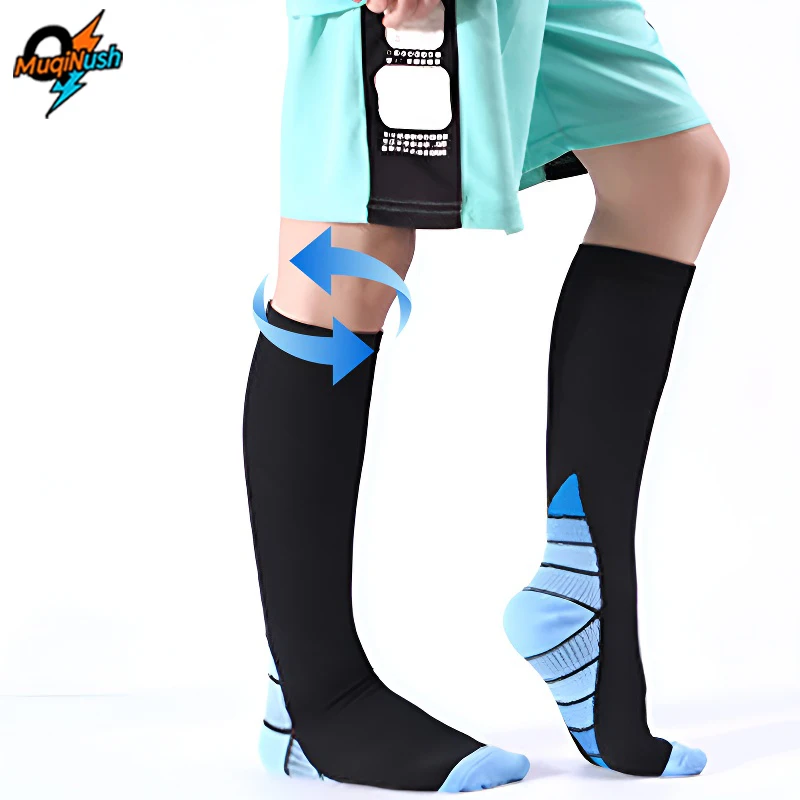 MuqiNush 3Pairs Compression Sports Socks for Women & Men For Neuropathy Swelling Pain Relief 20-30 mmHg Knee-high Stockings
MuqiNush 3Pairs Compression Sports Socks for Women & Men For Neuropathy Swelling Pain Relief 20-30 mmHg Knee-high Stockings