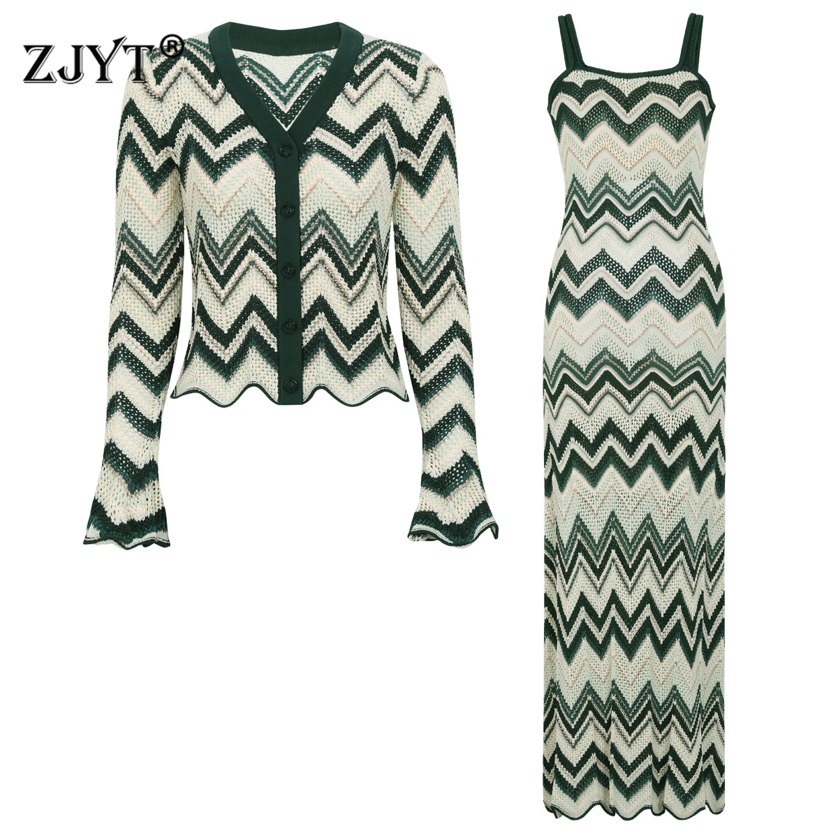 ZJYT Women's Spring Autumn Cardigans Striped Knitted Sweaters Tops Long Sleeve V Neck Vintage Casual Jersey Mujer Juper Knitwear
ZJYT Women's Spring Autumn Cardigans Striped Knitted Sweaters Tops Long Sleeve V Neck Vintage Casual Jersey Mujer Juper Knitwear