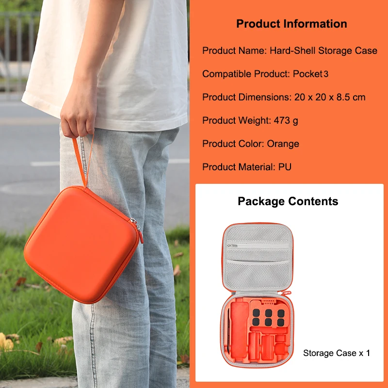 Waterproof Storage Bag For DJI Pocket 3/4,PU Hard Case Shockproof Bag with Magnetic Pad,for ND Filters Mic2 and Accessories
Waterproof Storage Bag For DJI Pocket 3/4,PU Hard Case Shockproof Bag with Magnetic Pad,for ND Filters Mic2 and Accessories