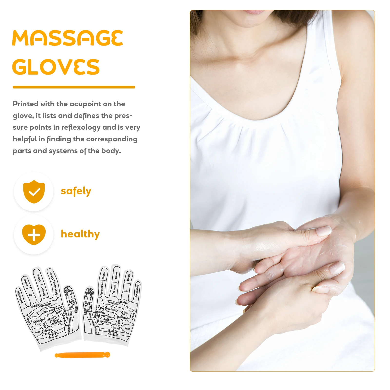 Massage Gloves for Hands Therapy Tools Sole of Foot Palm Stick Massager Plastic Lovers
Massage Gloves for Hands Therapy Tools Sole of Foot Palm Stick Massager Plastic Lovers