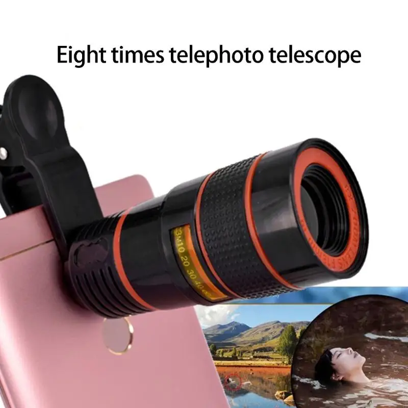 Universal Phone Camera Lens 8X With Metal Clip Telescopic Focusing For Outdoor Sports Event And Scenic Shots H8WD
Universal Phone Camera Lens 8X With Metal Clip Telescopic Focusing For Outdoor Sports Event And Scenic Shots H8WD