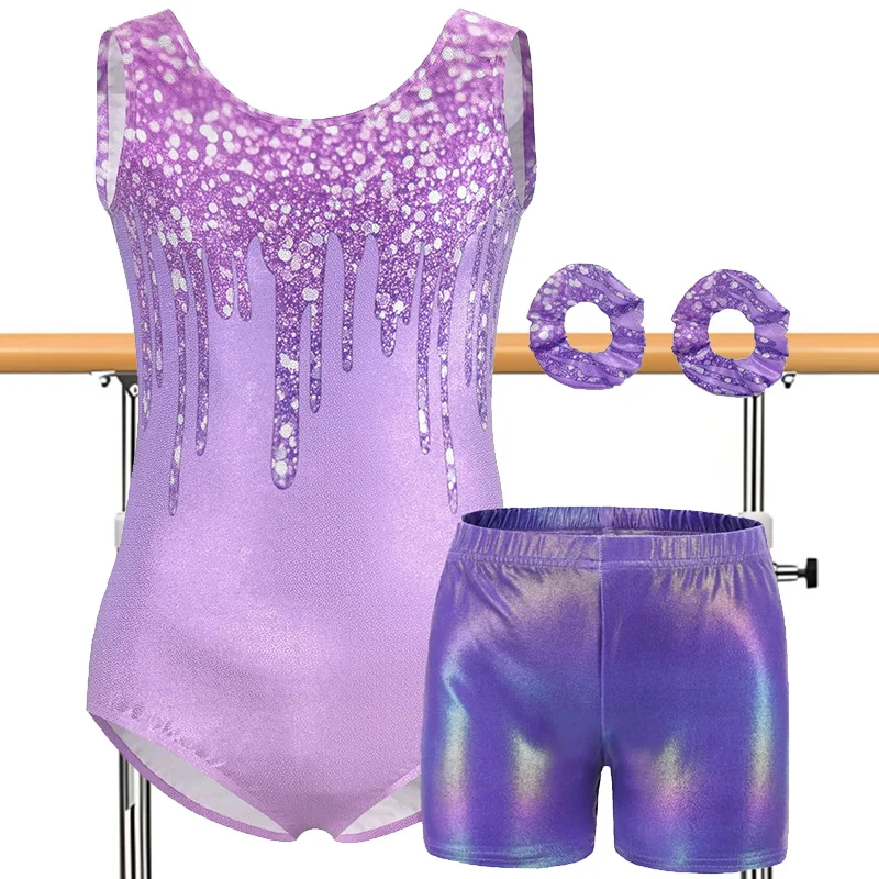Girls 4pc Gymnastics Leotards for girl Biketard Athletic Unitard Tumbling Activewear Outfits with Matching Shorts Hairband Sets
Girls 4pc Gymnastics Leotards for girl Biketard Athletic Unitard Tumbling Activewear Outfits with Matching Shorts Hairband Sets