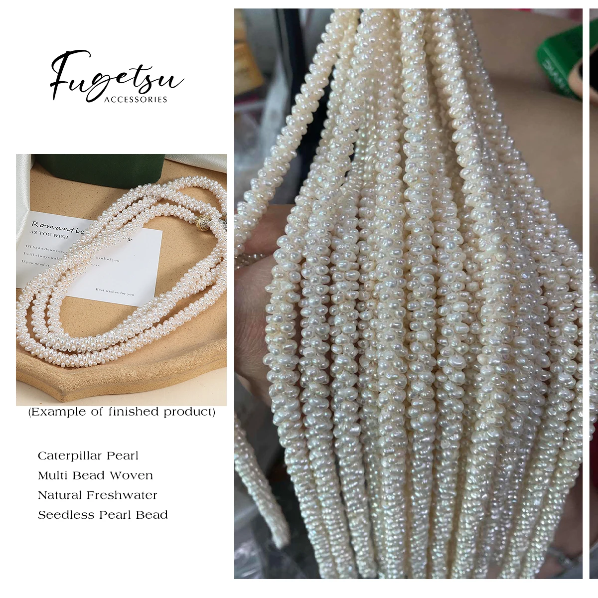 1strand Natural Freshwater Pearl Caterpillar Shaped Multi Beads Woven Non-nucleated Pearl for DIY Women Necklace Bracelets Gift
1strand Natural Freshwater Pearl Caterpillar Shaped Multi Beads Woven Non-nucleated Pearl for DIY Women Necklace Bracelets Gift