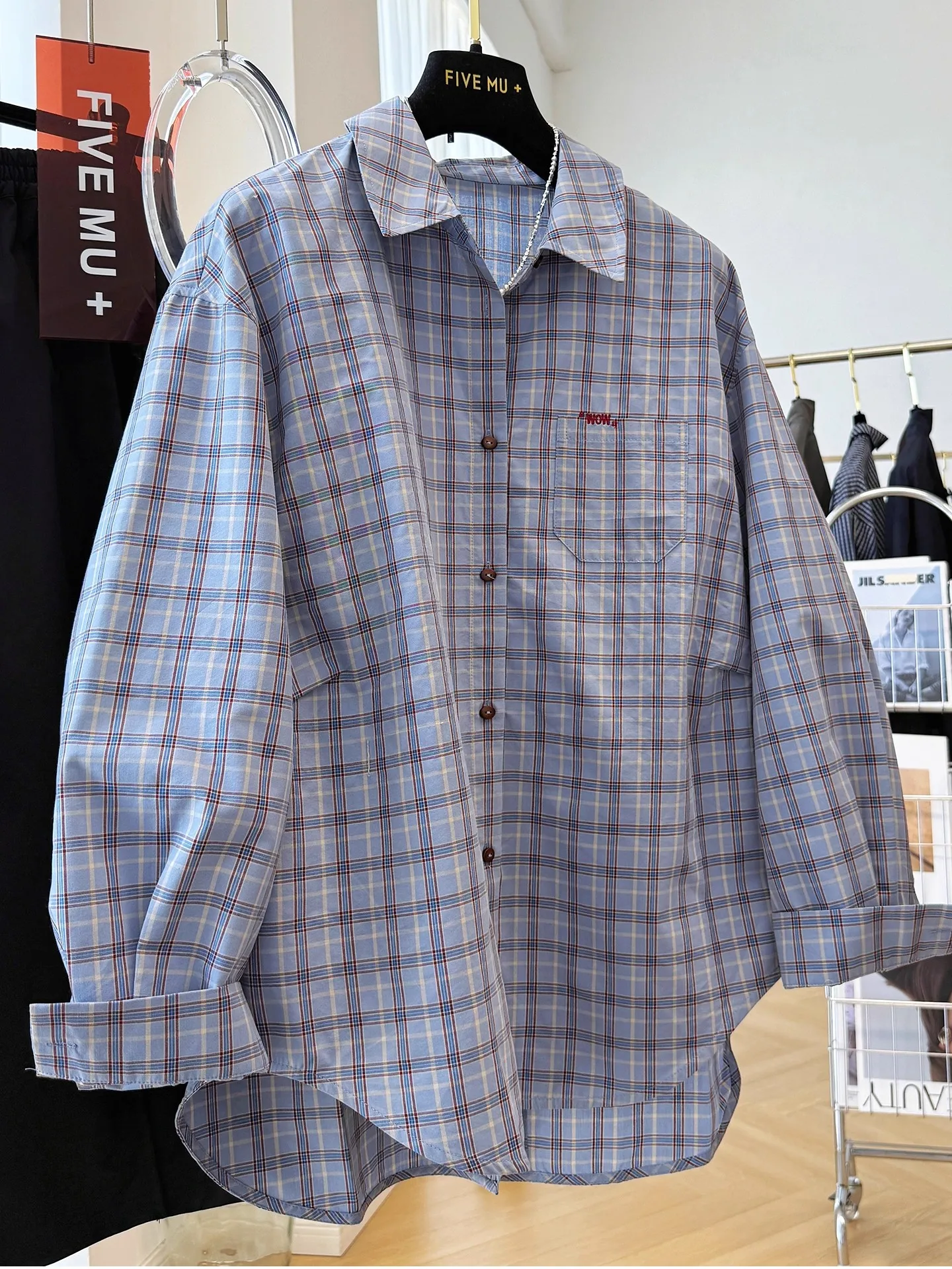 plus Size 300 Pou Unique Super Beautiful Korean Plaid Long Sve irt Women's Loose Casual Top for Autumn Fat MM
plus Size 300 Pou Unique Super Beautiful Korean Plaid Long Sve irt Women's Loose Casual Top for Autumn Fat MM