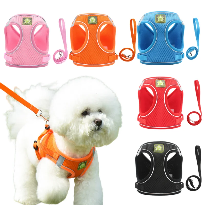 Pet Harness Leash Solid Polyester Harness Reflective Breathable Cats Chest Strap Outdoor Walking Training Harnesses Pet Supplies
Pet Harness Leash Solid Polyester Harness Reflective Breathable Cats Chest Strap Outdoor Walking Training Harnesses Pet Supplies