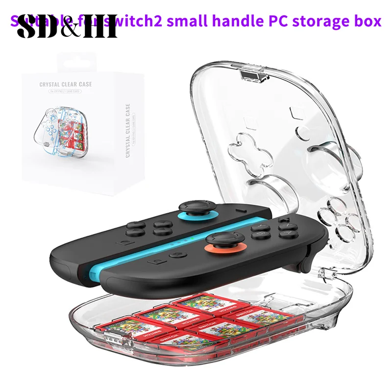 Прозрачный чехол для хранения для Switch 2, ручка Joy-cons, пыленепроницаемый прозрачный защитный чехол для Switch 2, коробка для хранения игровых карт
Прозрачный чехол для хранения для Switch 2, ручка Joy-cons, пыленепроницаемый прозрачный защитный чехол для Switch 2, коробка для хранения игровых карт