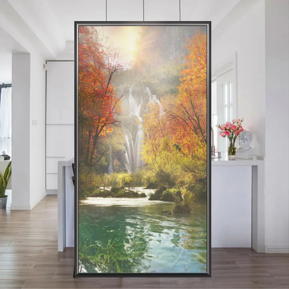 Home Privacy Glass Window Film Autumn Landscape Pattern Glue-free Static Cling Glass Door Film Anti UV Glass Window Sticker
Home Privacy Glass Window Film Autumn Landscape Pattern Glue-free Static Cling Glass Door Film Anti UV Glass Window Sticker