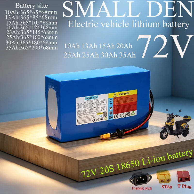 72V 10Ah 13Ah 15Ah 20Ah 23Ah 25Ah 30Ah 35Ah 18650 Lithium battery pack 20S10P 3000W Motor BMS For E-motorcycle scooter tricycle
72V 10Ah 13Ah 15Ah 20Ah 23Ah 25Ah 30Ah 35Ah 18650 Lithium battery pack 20S10P 3000W Motor BMS For E-motorcycle scooter tricycle
