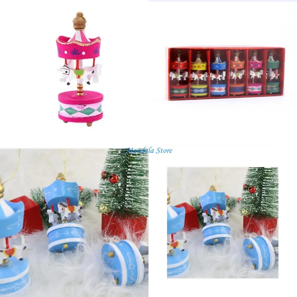 U2JC 6PCS Rotating Carousel Horse Decorations for Holiday Party Tabletop Display
U2JC 6PCS Rotating Carousel Horse Decorations for Holiday Party Tabletop Display