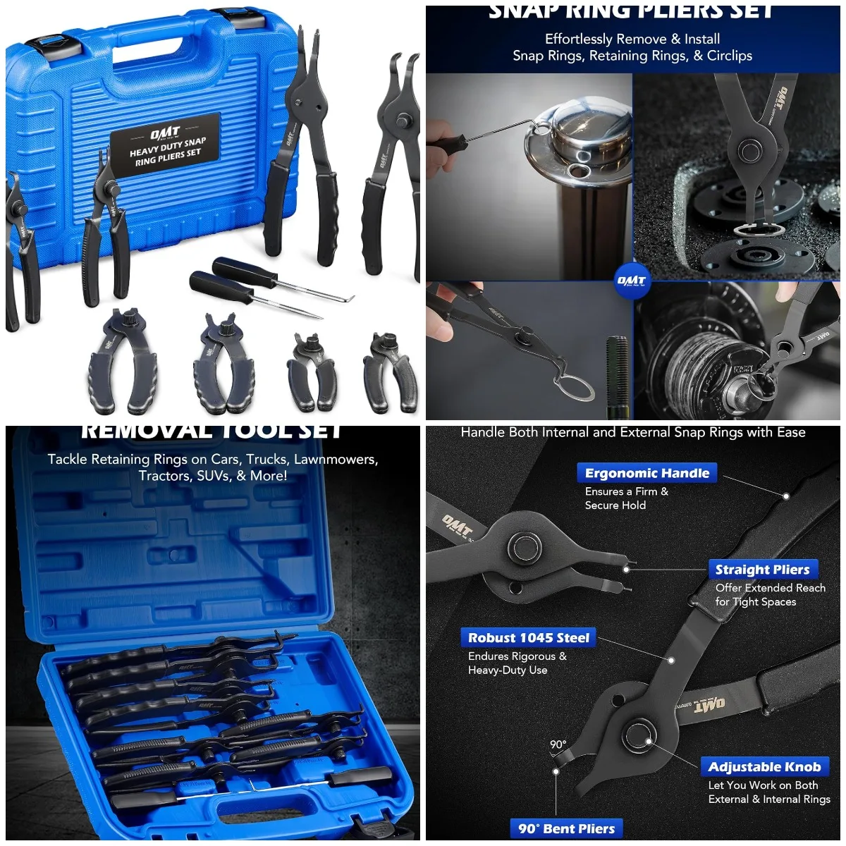 Набор плоскогубцев с стопорными кольцами, 10 шт., внутренние/внешние, изогнутые/прямые, с крючками, сверхмощные, чехол и перчатки
Набор плоскогубцев с стопорными кольцами, 10 шт., внутренние/внешние, изогнутые/прямые, с крючками, сверхмощные, чехол и перчатки