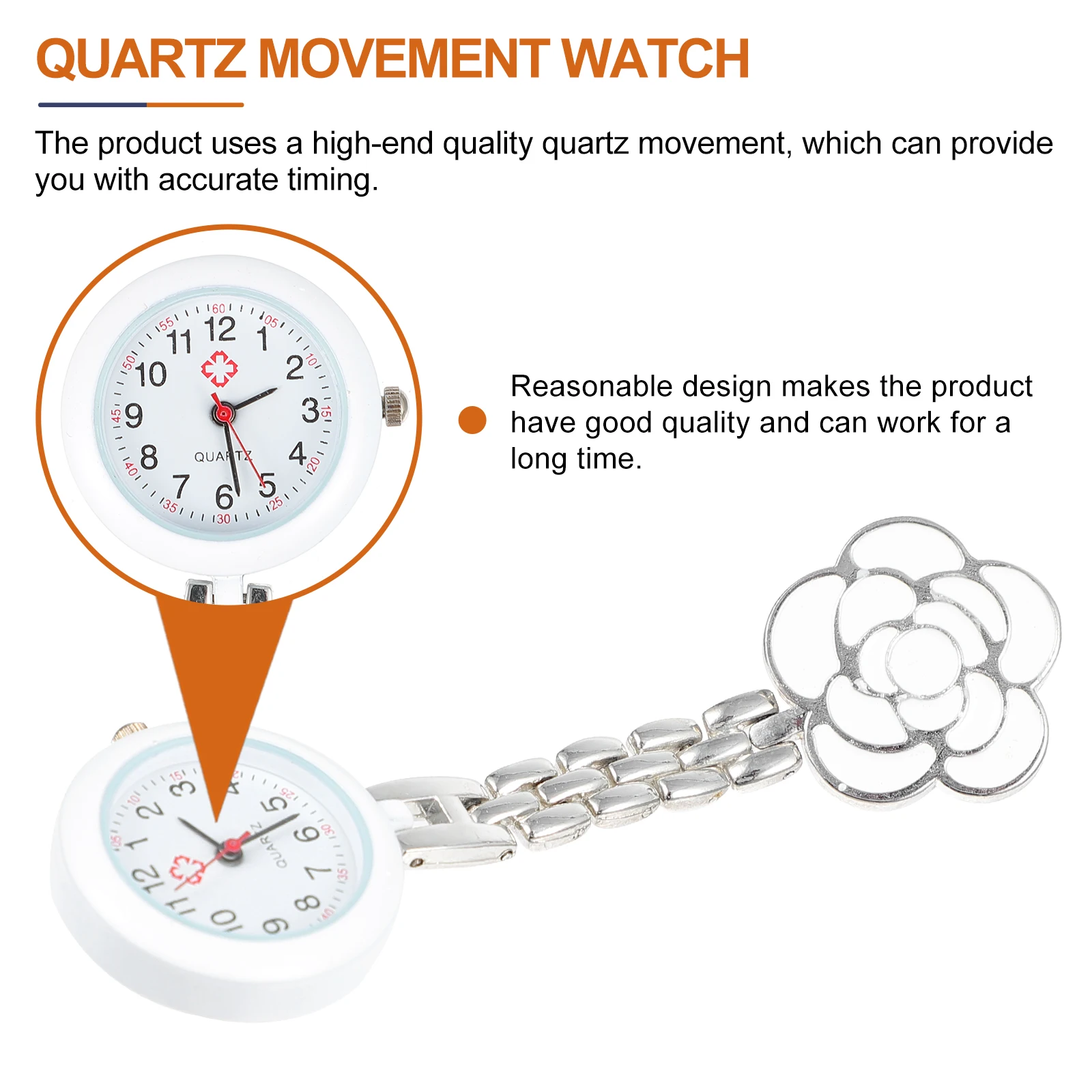Nursing Pocket Watch Quartz Movement Hanging Fob Student Adorable Flowers Chain Great Occasion Chef Nurse Environment Fashion
Nursing Pocket Watch Quartz Movement Hanging Fob Student Adorable Flowers Chain Great Occasion Chef Nurse Environment Fashion