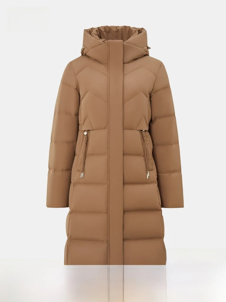 Snow Mid-Length Women's down Jacket Commute Warm Versatile Hooded Drawstring Polyester Fiber 90% Duck down Filling City Casual
Snow Mid-Length Women's down Jacket Commute Warm Versatile Hooded Drawstring Polyester Fiber 90% Duck down Filling City Casual