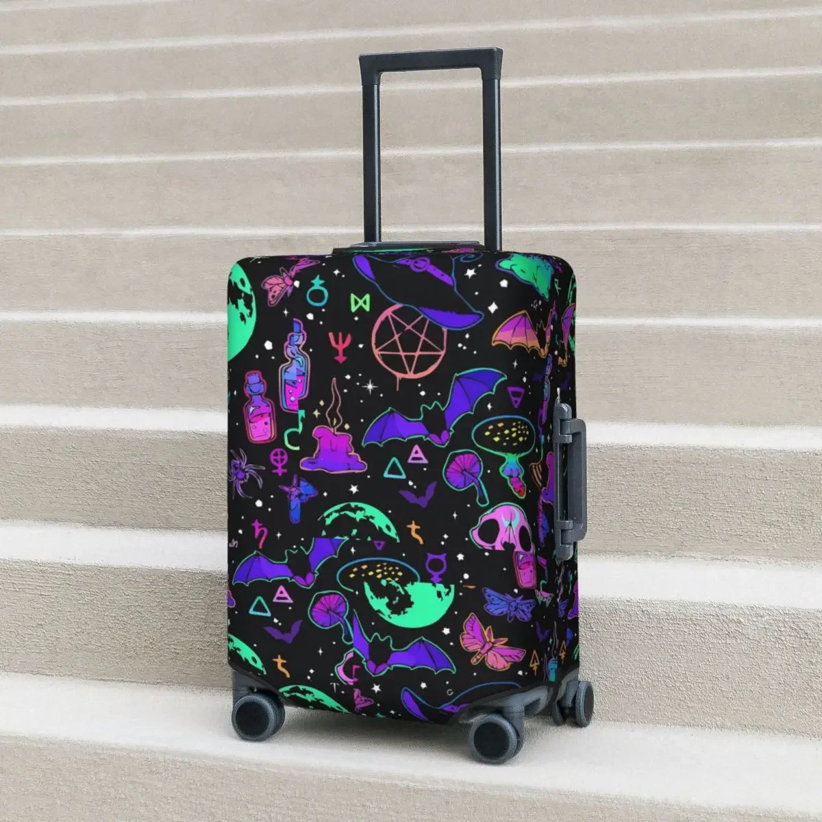 Halloween Print Suitcase Cover Bats And Ghost Travel Holiday Strectch Luggage Accesories Protector
Halloween Print Suitcase Cover Bats And Ghost Travel Holiday Strectch Luggage Accesories Protector