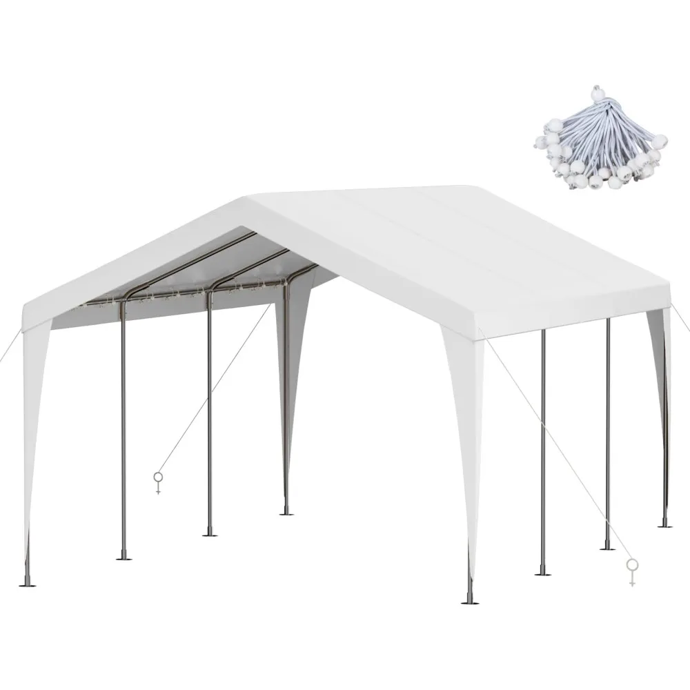 10x20 FT Heavy Duty Carport, Outdoor Portable Car Canopy Garage, Galvanized Steel Frame, UV-Resistant Waterproof PE Tarp Shelter
10x20 FT Heavy Duty Carport, Outdoor Portable Car Canopy Garage, Galvanized Steel Frame, UV-Resistant Waterproof PE Tarp Shelter