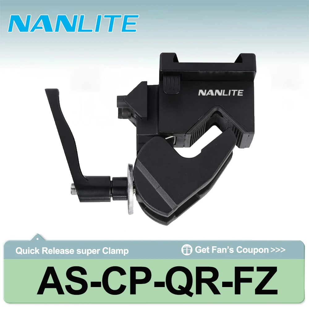 Nanlite AS-CP-QR-FZ Quick Release super Clamp for FC Series FC-500B/FC-500C Forza II Series
Nanlite AS-CP-QR-FZ Quick Release super Clamp for FC Series FC-500B/FC-500C Forza II Series