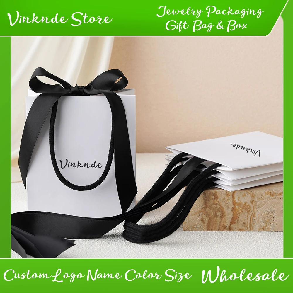 Customised Logo White Paper Bag Luxury Packaging With Ribbon Handle & Bowknot Shopping Jewelry Clothing Bags Wedding Gift Sack
Customised Logo White Paper Bag Luxury Packaging With Ribbon Handle & Bowknot Shopping Jewelry Clothing Bags Wedding Gift Sack