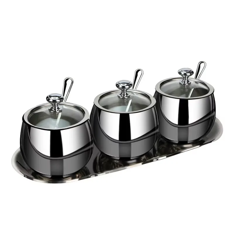 304 stainless steel large capacity, kitchen household high-end seasoning box
304 stainless steel large capacity, kitchen household high-end seasoning box