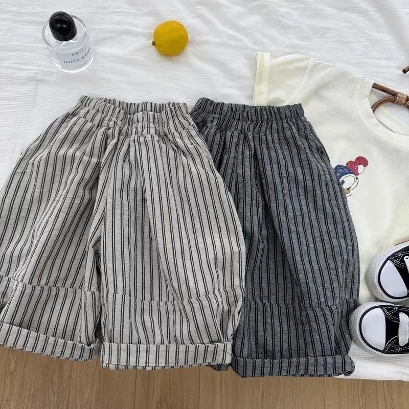 Vertical Stripe Loose Wide-leg Pants Spring New Korean Loose Casual Fashionable Comfortable Boys Grils Chilren All-matching
Vertical Stripe Loose Wide-leg Pants Spring New Korean Loose Casual Fashionable Comfortable Boys Grils Chilren All-matching