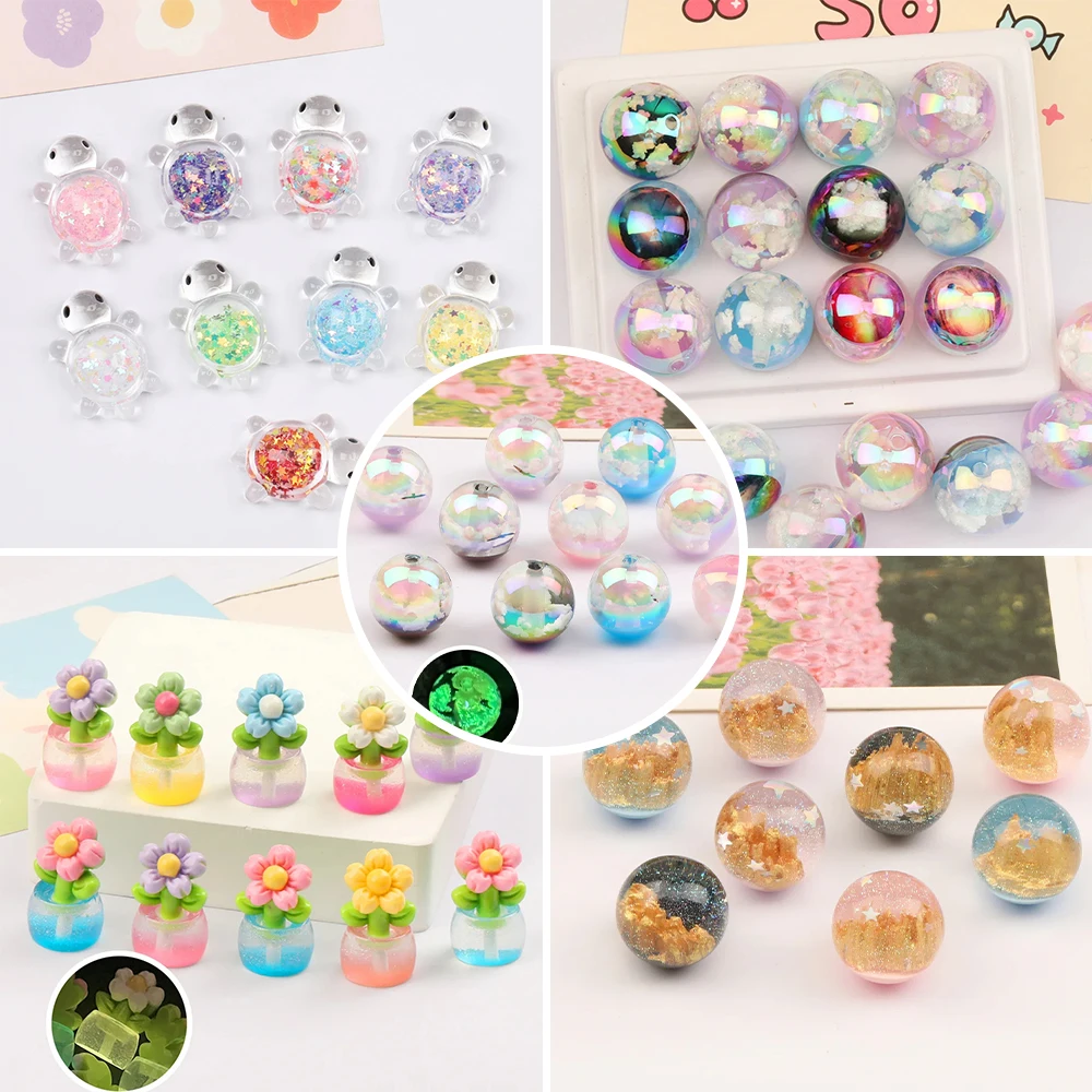 Cordial Design 50Pcs/Lot Resin Beads/Round Flower Shape/Aurora Effect/DIY Beads Making/Jewelry Findings & Components/Hand Made
Cordial Design 50Pcs/Lot Resin Beads/Round Flower Shape/Aurora Effect/DIY Beads Making/Jewelry Findings & Components/Hand Made