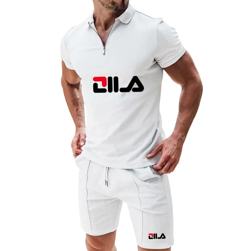 Men's short pants set summer collection, featuring printed logos, suitable for sports T-shirts and short pants sets
Men's short pants set summer collection, featuring printed logos, suitable for sports T-shirts and short pants sets