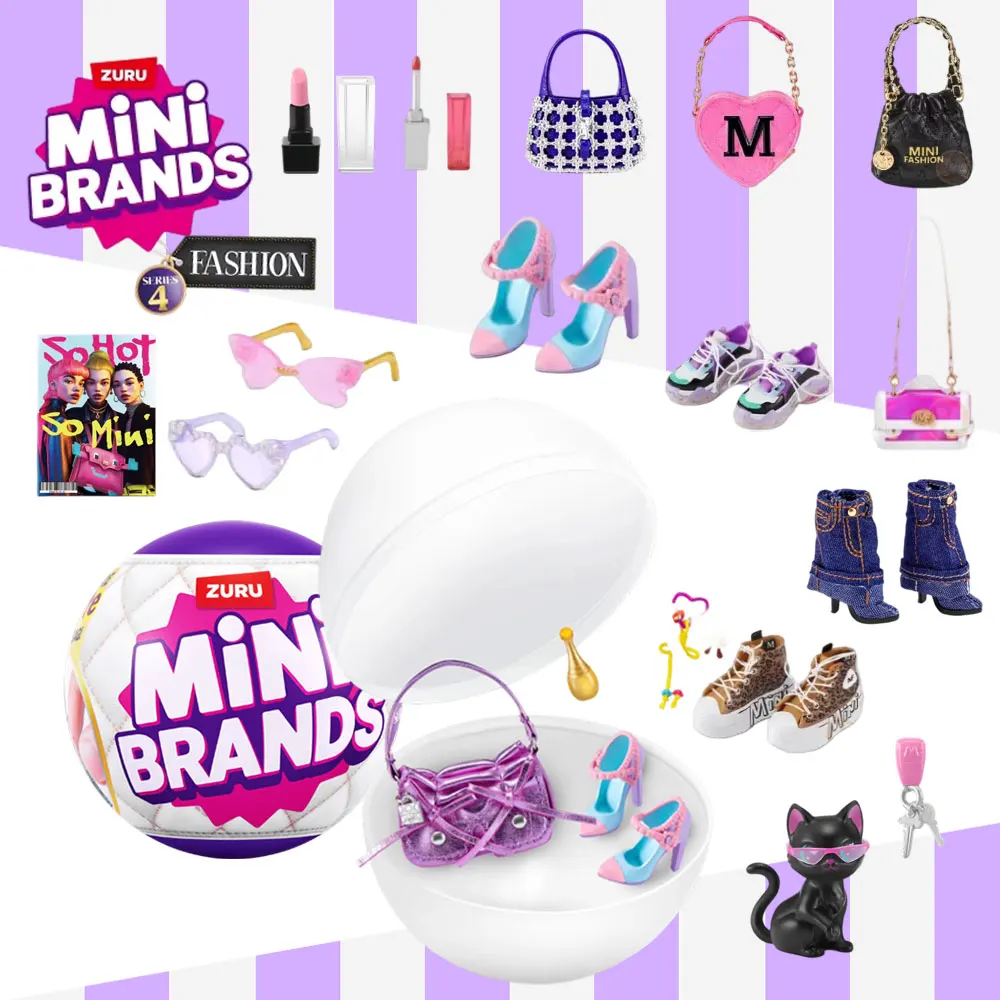 ZURU 5 Surprise Ball Mini Brands Fashion Series 4 Mystery Box Art Masterpiece jewelry Collection Festival Model Toys child Gifts
ZURU 5 Surprise Ball Mini Brands Fashion Series 4 Mystery Box Art Masterpiece jewelry Collection Festival Model Toys child Gifts