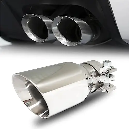 Stainless Steel Polished Universal Exhaust Tip 2.5″ To 3.5″ Double Wall Slant Cut Tail Pipe 7.5″ With Clamp
Stainless Steel Polished Universal Exhaust Tip 2.5″ To 3.5″ Double Wall Slant Cut Tail Pipe 7.5″ With Clamp