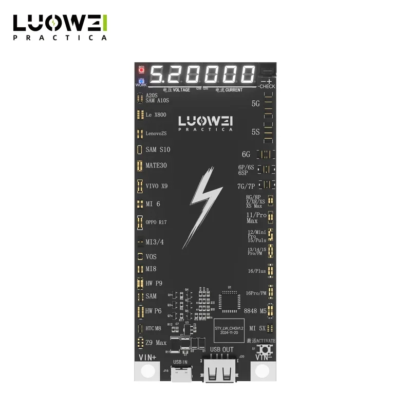 LUOWEI LW-B03 Плата обнаружения активации аккумулятора для IP 5G-16 Pro Max Android Батарея Быстрая зарядка Инструмент активации одной кнопкой
LUOWEI LW-B03 Плата обнаружения активации аккумулятора для IP 5G-16 Pro Max Android Батарея Быстрая зарядка Инструмент активации одной кнопкой