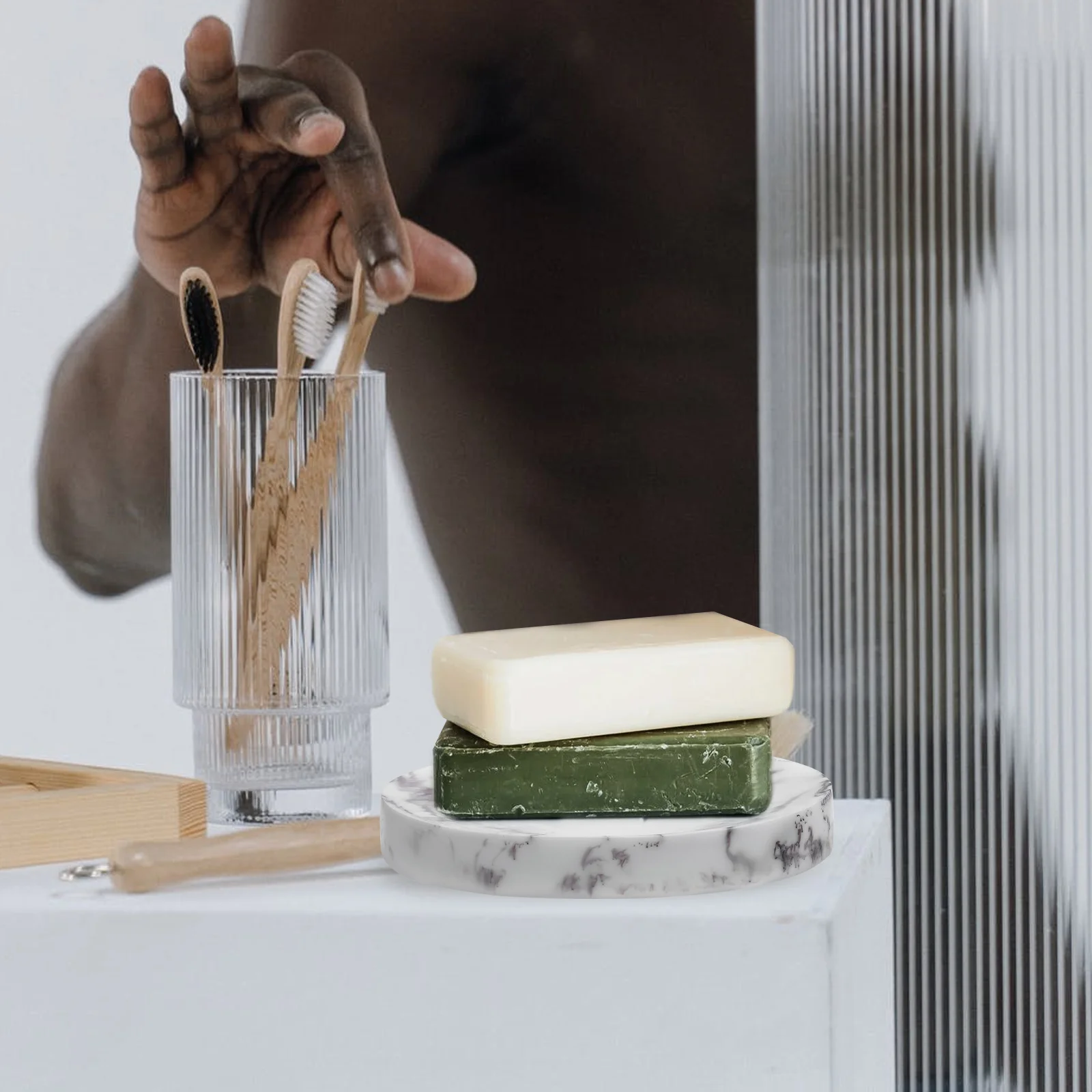 Marble Pattern Soap Dish Resin Holder Tray White Seifenteller Travel Bathroom Decor Seifenablage Nordic Style Box
Marble Pattern Soap Dish Resin Holder Tray White Seifenteller Travel Bathroom Decor Seifenablage Nordic Style Box