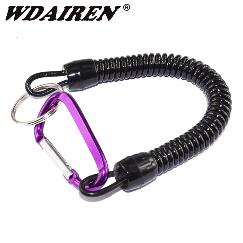 WDAIREN Fishing Lanyard Spring Rope Fishing Trackle Fishing Tools Fishing Rope with Camping Carabiner Secure Lock 1pcs
WDAIREN Fishing Lanyard Spring Rope Fishing Trackle Fishing Tools Fishing Rope with Camping Carabiner Secure Lock 1pcs