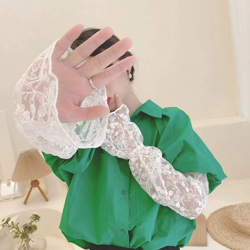 Simple Elastic Ice Silk Sleeves Thin Mesh Sun Protection Cover Loose Flower Long Sleeved Arm Cover Driving
Simple Elastic Ice Silk Sleeves Thin Mesh Sun Protection Cover Loose Flower Long Sleeved Arm Cover Driving