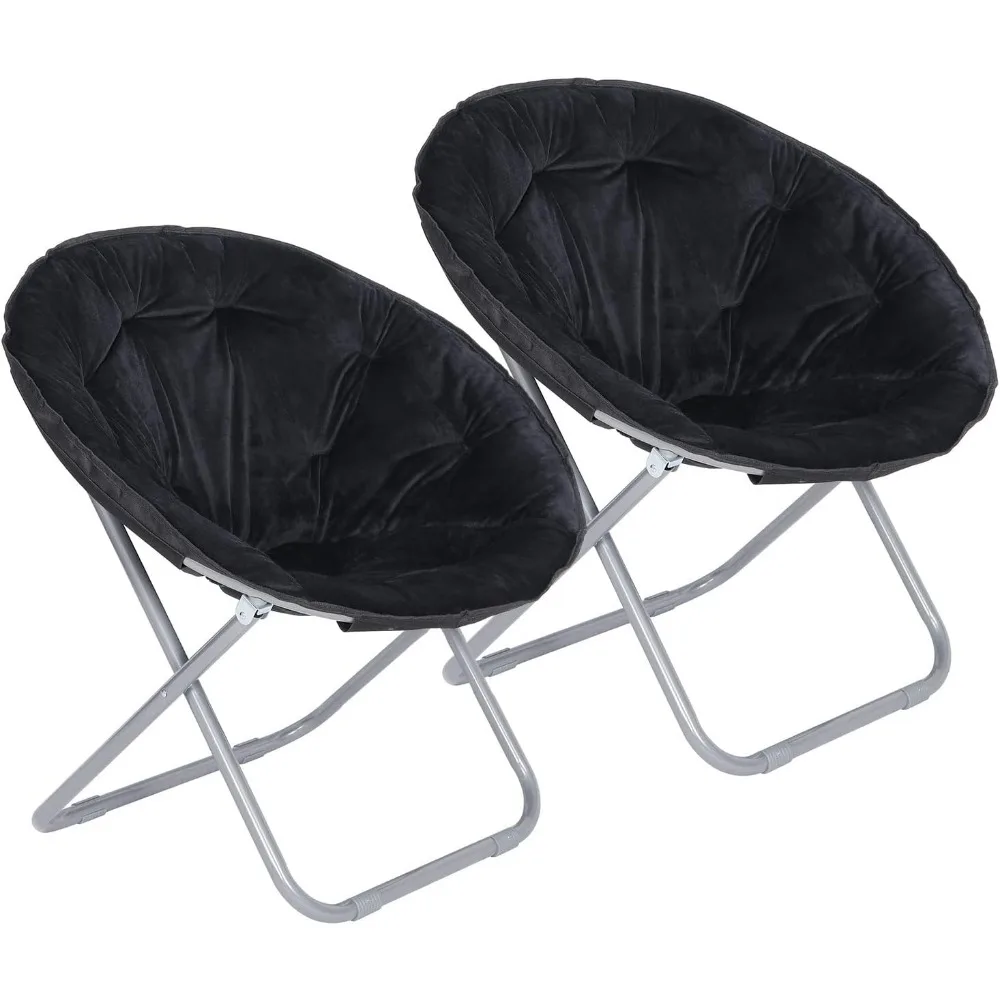 Set of 2 Faux Fur Chairs, Folding Chair Soft Lounge Chair, Portable Moon Chair for Bedroom, Dorm Rooms, Apartments, Lounging
Set of 2 Faux Fur Chairs, Folding Chair Soft Lounge Chair, Portable Moon Chair for Bedroom, Dorm Rooms, Apartments, Lounging