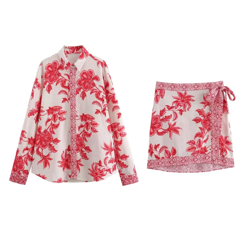 LIBIELIY 2025 Summer New Women's European And American Style Impossible Flower Printed Linen Shirt Half Skirt Set
LIBIELIY 2025 Summer New Women's European And American Style Impossible Flower Printed Linen Shirt Half Skirt Set