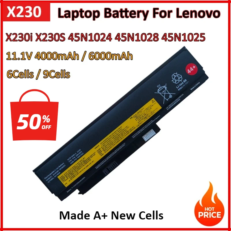 Новый аккумулятор для ноутбука 11,1 В, 4000/6000 мАч X230 для Lenovo Thinkpad 45N1025 X230i X230S 45N1024 45N1028 45N1029 45N1020 45N1021
Новый аккумулятор для ноутбука 11,1 В, 4000/6000 мАч X230 для Lenovo Thinkpad 45N1025 X230i X230S 45N1024 45N1028 45N1029 45N1020 45N1021
