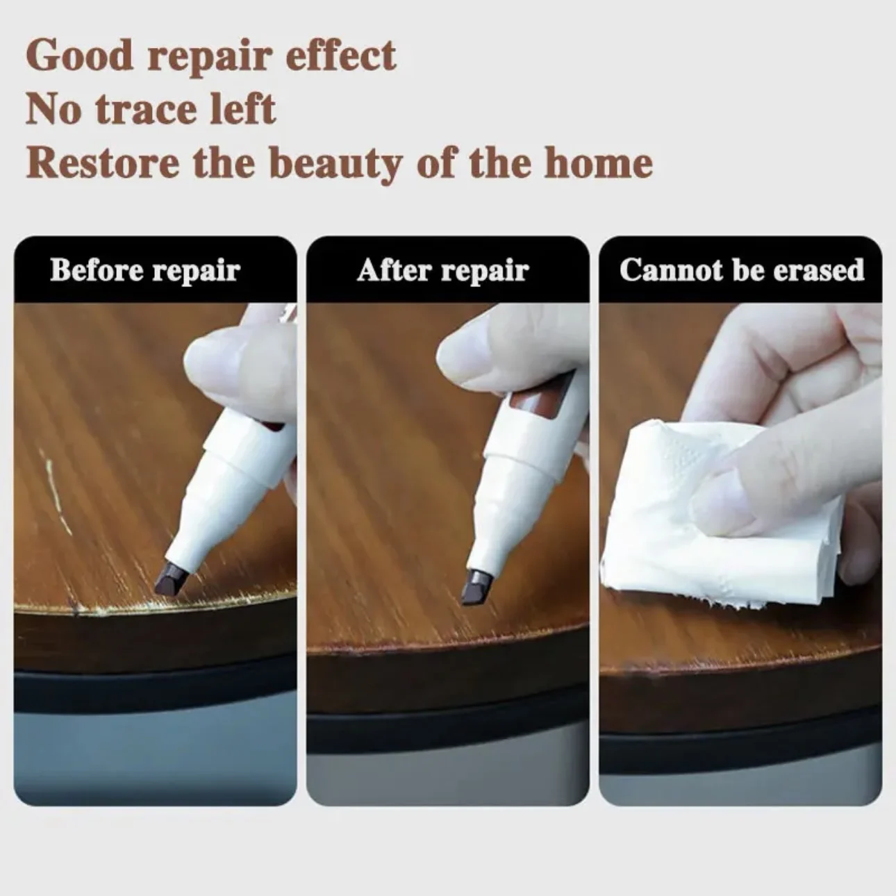 6pcs Furniture Repair Marker Pens Set - Wood Scratch Touch Up Markers, for DIY Crafts & Home Maintenan
6pcs Furniture Repair Marker Pens Set - Wood Scratch Touch Up Markers, for DIY Crafts & Home Maintenan