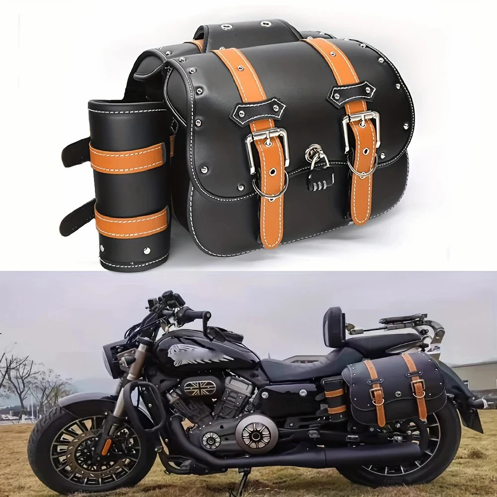 Suitable for various motorcycle strap style saddle bags, 2pcs rear seat hanging bags, PU side hanging bags
Suitable for various motorcycle strap style saddle bags, 2pcs rear seat hanging bags, PU side hanging bags