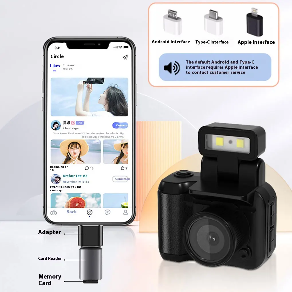 HD 1080P Mini Camera Portable Pocket Cam With LCD Screen Flash Light Digital Camera Video Recorder Student Mni Camcorder Y4000
HD 1080P Mini Camera Portable Pocket Cam With LCD Screen Flash Light Digital Camera Video Recorder Student Mni Camcorder Y4000