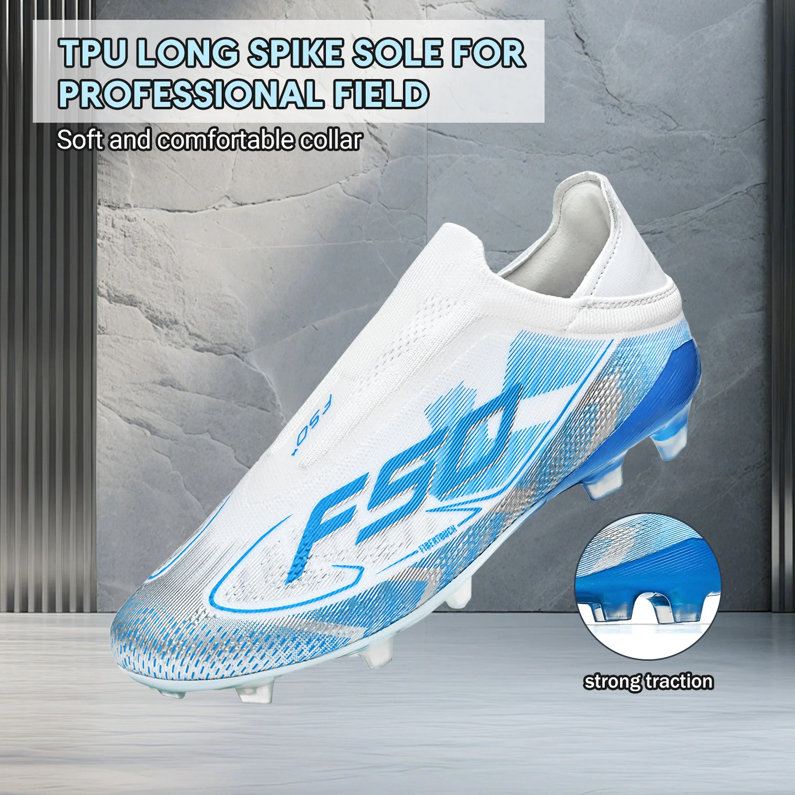 Classic AG/FG football shoes,TPU Wear-resisting Long Studs,PU Mixed Fabric Upper,Non-slip Comfortable for Kids Outdoor Football
Classic AG/FG football shoes,TPU Wear-resisting Long Studs,PU Mixed Fabric Upper,Non-slip Comfortable for Kids Outdoor Football