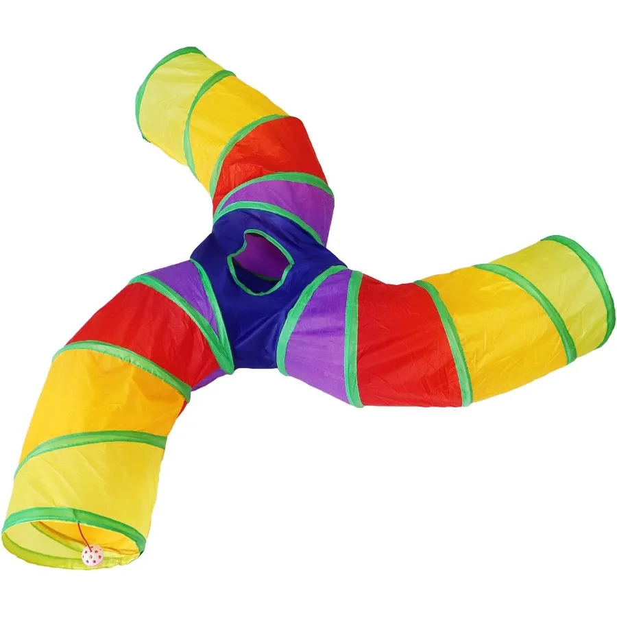 SShape Cat Tubes and Tunnels Large Collapsible Kitty Tubes for Indoor Cats Small Dogs Ferret Rabbit Colored 3Way
SShape Cat Tubes and Tunnels Large Collapsible Kitty Tubes for Indoor Cats Small Dogs Ferret Rabbit Colored 3Way