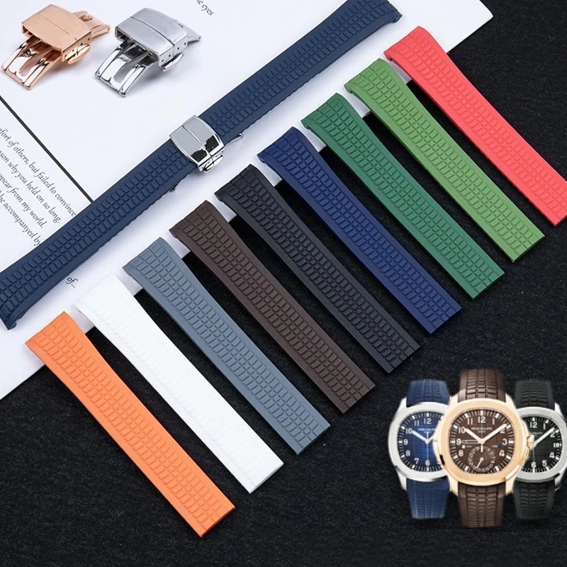 High Quality Soft Rubber Watch Band Aquanaut Fits For Patek Philippe Silicone 5164A 5167A 5168A Folding Buckle Watch Strap 21mm
High Quality Soft Rubber Watch Band Aquanaut Fits For Patek Philippe Silicone 5164A 5167A 5168A Folding Buckle Watch Strap 21mm