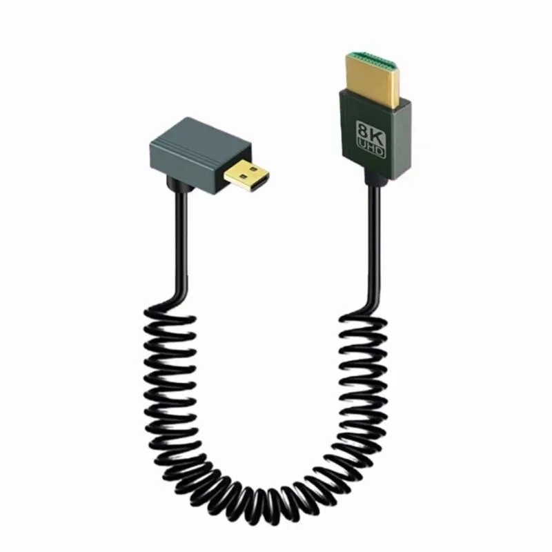 Гибкий портативный спиральный шнур D57C для Micros HDMIs с поддержкой до 8K60Hz 25 см
Гибкий портативный спиральный шнур D57C для Micros HDMIs с поддержкой до 8K60Hz 25 см