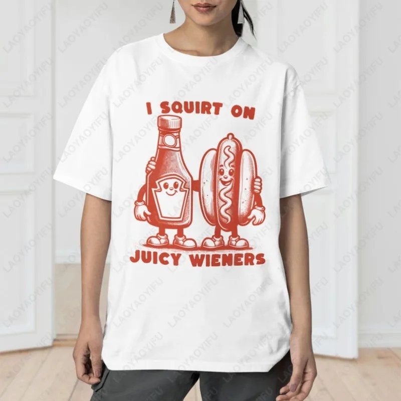I Squirt on Juicy Wieners Funny Women Men Tshirt Gag Gift Inappropriate Raunchy Humor Funny Trip Prank Cotton Tees Brother Tops
I Squirt on Juicy Wieners Funny Women Men Tshirt Gag Gift Inappropriate Raunchy Humor Funny Trip Prank Cotton Tees Brother Tops