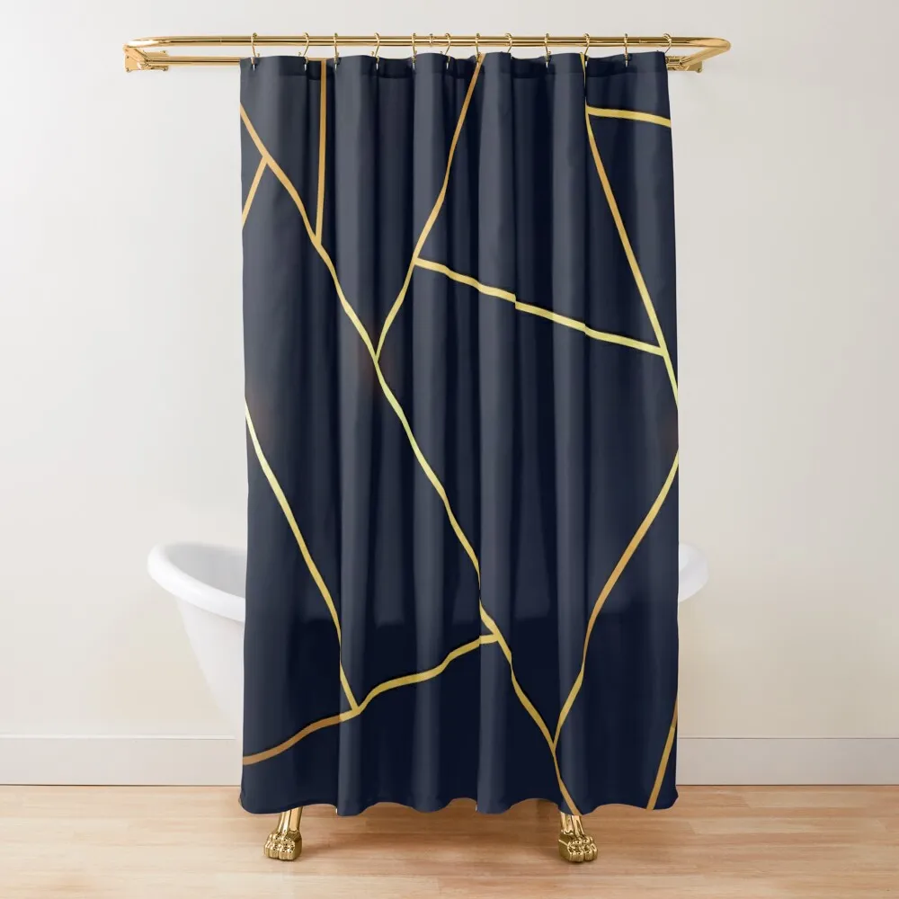 Geometric Navy Gold Stone Shower Curtain Waterproof Bathroom Shower Washable Waterproof Fabric Shower Set Curtain
Geometric Navy Gold Stone Shower Curtain Waterproof Bathroom Shower Washable Waterproof Fabric Shower Set Curtain