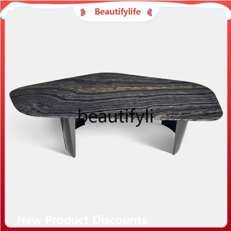 A32 Irregular Ancient Wood Grain Luxury Stone Coffee Table Living Room Designer Italian Minimalist Marble Coffee Table
A32 Irregular Ancient Wood Grain Luxury Stone Coffee Table Living Room Designer Italian Minimalist Marble Coffee Table