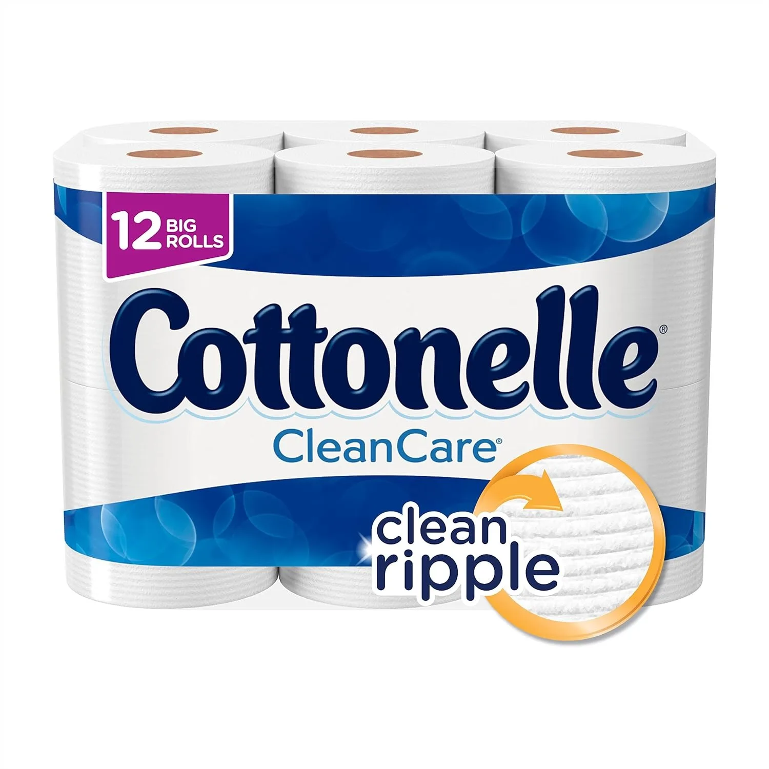Ultra Soft Toilet Paper 12 Big Rolls with Clean Ripple Texture, Sewer & Septic Safe Bath Tissue
Ultra Soft Toilet Paper 12 Big Rolls with Clean Ripple Texture, Sewer & Septic Safe Bath Tissue