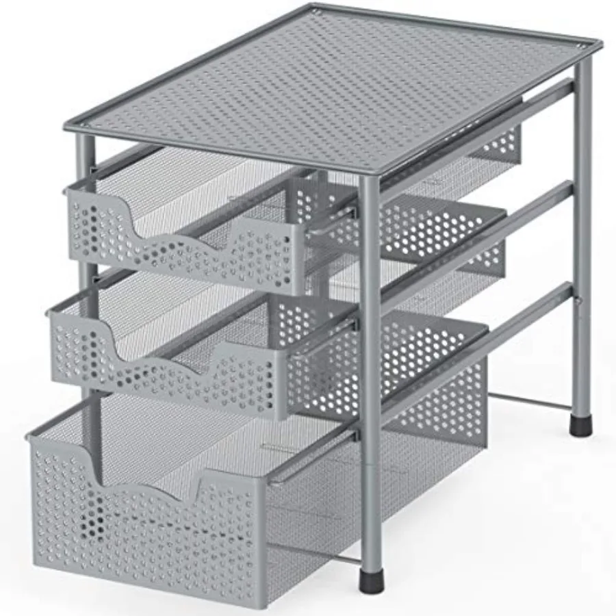 Stackable 3 Tier Sliding Basket Organizer Drawer
Stackable 3 Tier Sliding Basket Organizer Drawer